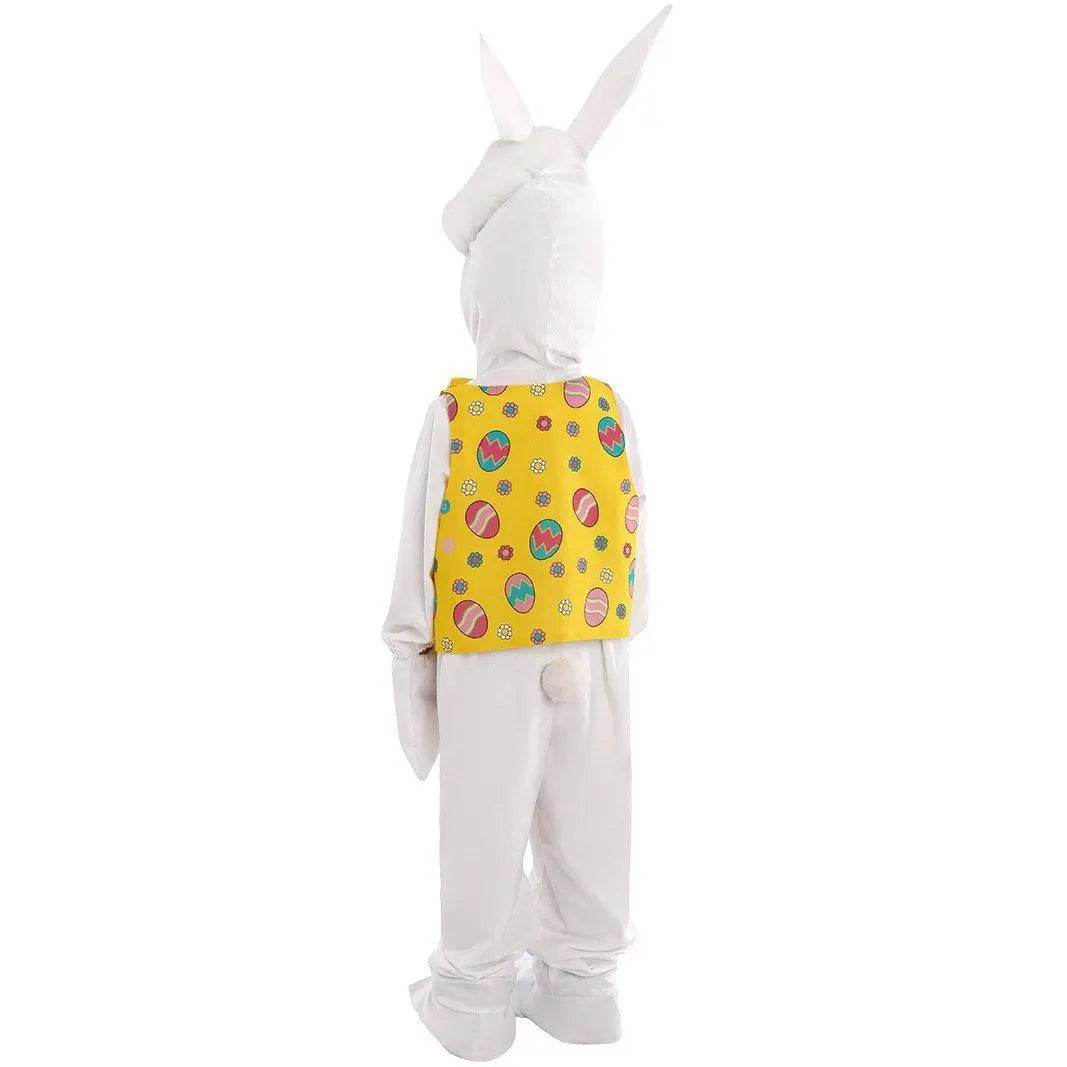 Kids Children White Rabbit Bunny Carrot Party Cosplay Halloween Easter Costume - Azufun