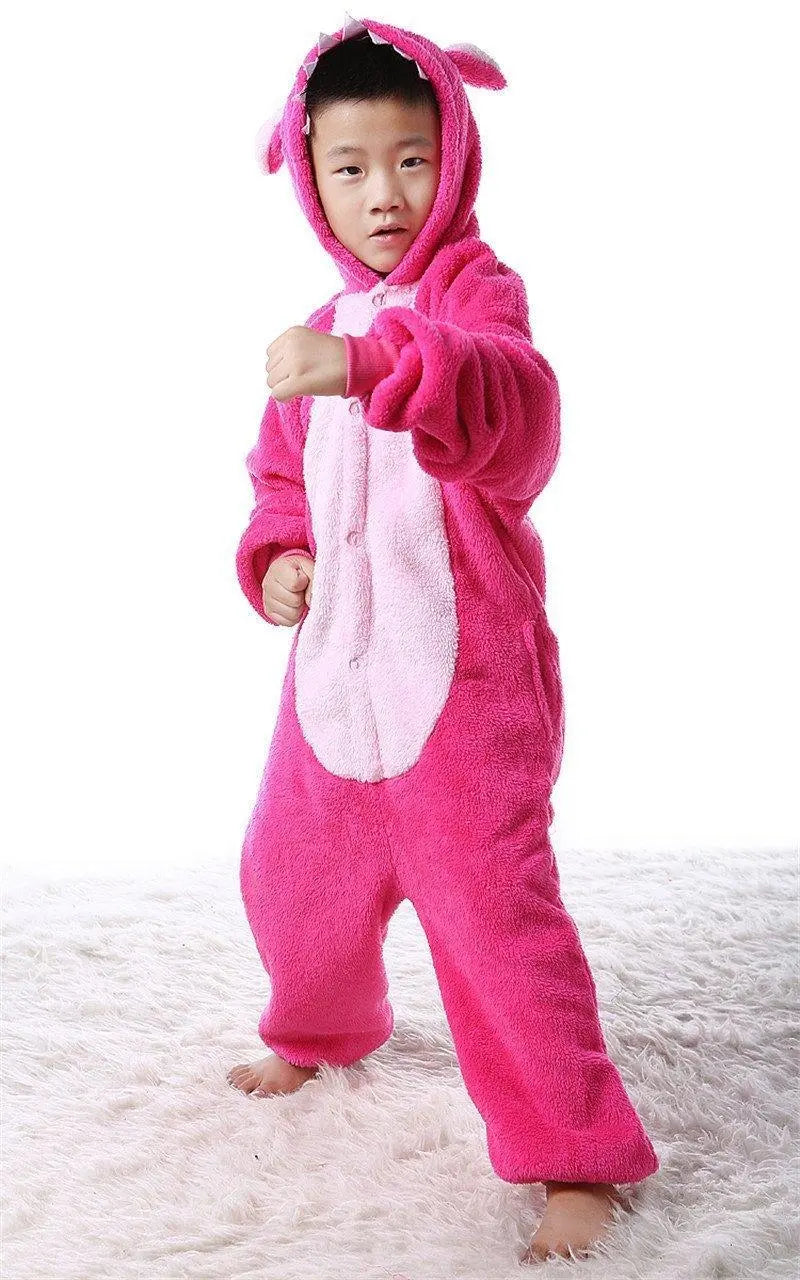 Kids Onesies Hoodie Stitch Animal Pajamas Kigurumi Costume - Pajamasbuy