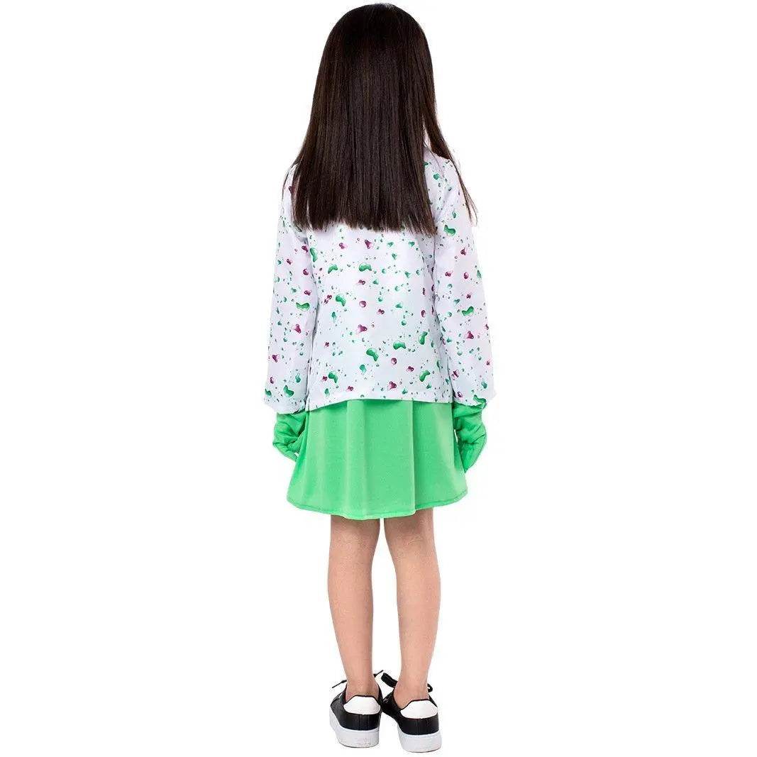 Kids Scientist Halloween Costume Funny Role Play Outfit for Girls' Stage Performances - Azufun