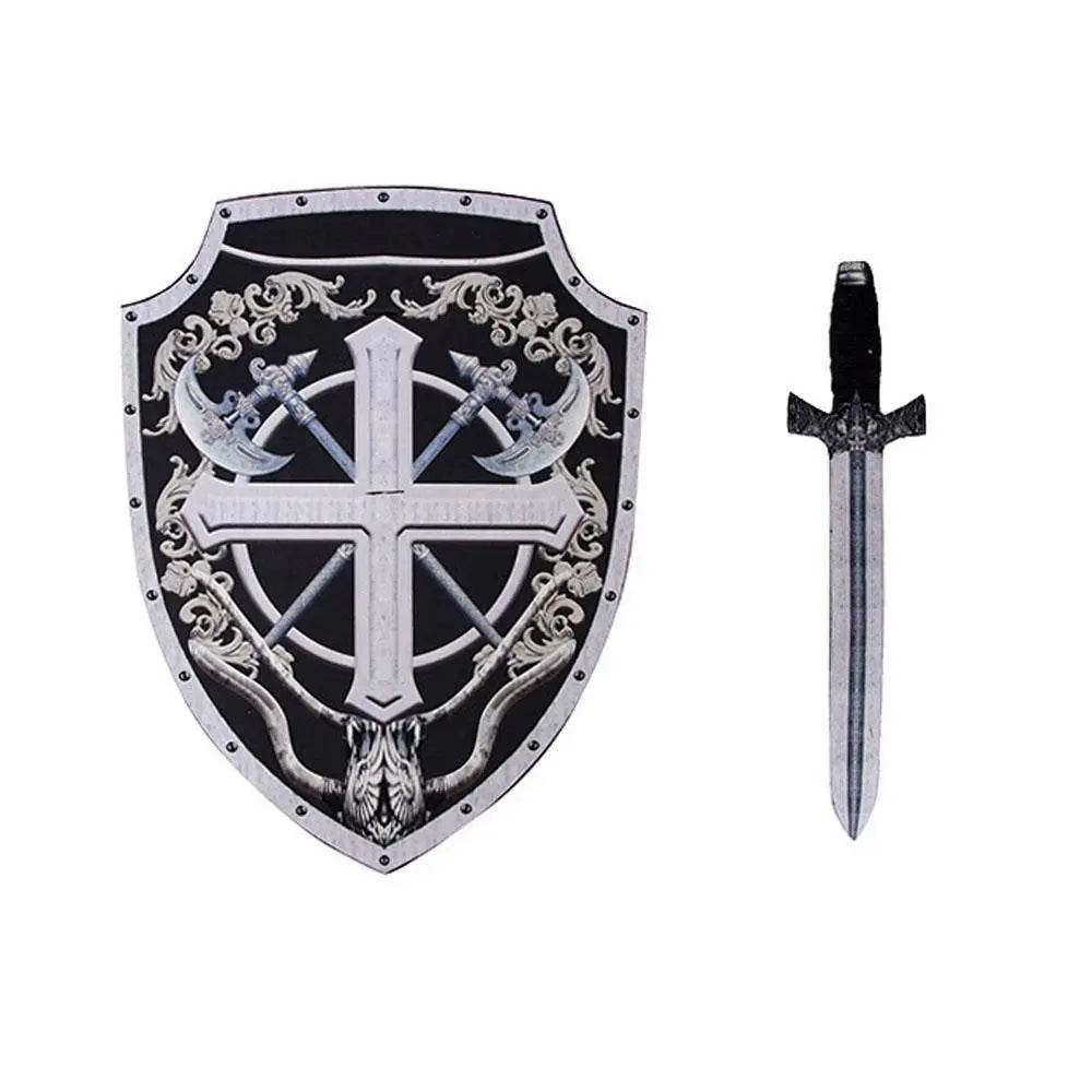 Kids Skeleton Knight Cosplay Costume Scary Halloween Kindergarten Stage Performance Outfit - Azufun