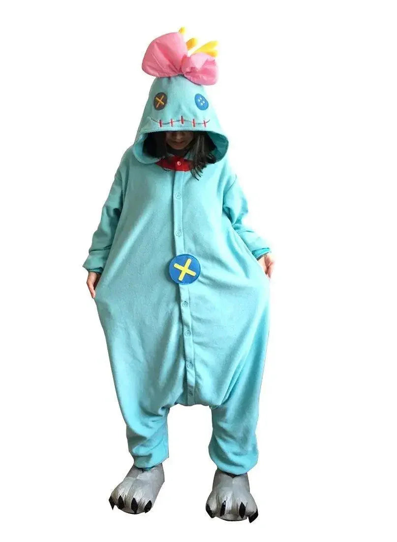 Lilo Stitch the Doll Scrump Kigurumi Onesies Pajamas cosplay costume Party Halloween - Pajamasbuy