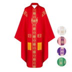 Medieval Cloak Spliced Priest Uniform Cosplay Costume Outfits Halloween Carnival Suit - Azufun