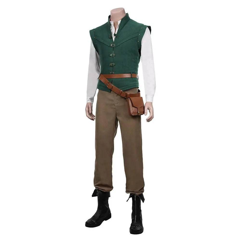 Men Tangled-Flynn Rider Cosplay Costume Vest Shirt Outfits Halloween Carnival Suit - Azufun