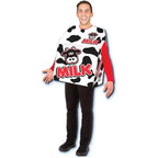 Milk Box Cosplay Costume Food Role-playing Parent-child Outfit Halloween Dress For Kids Adult - Azufun