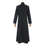 Movie The Matrix Cosplay Neo Costume Black Suit Cloak Pants Outfit Halloween Costumes for Men - Azufun