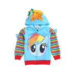 My Little Pony Cartoon Zipper Hoodie Sweatshirt Coat Jacket - Pajamasbuy