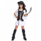 Pirate Outfit Cosplay Costume Fancy Dress Halloween For Kids - Azufun