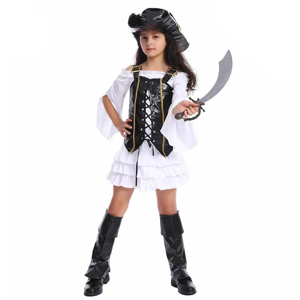 Pirate Outfit Cosplay Costume Fancy Dress Halloween For Kids - Azufun