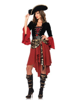 Pirate Outfit Costume Female Women Halloween Cosplay Fancy Dress - Azufun