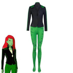 Poison Ivy Cosplay Costume Harley Quinn Outfits Halloween Carnival Dress Up Suit Outfit For Women - Azufun