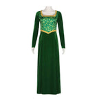 Shrek-Fiona Princess Dress Costume Outfits Cosplay Halloween Carnival Suit - Azufun
