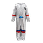 Silver Space Suit Costume Astronaut Pilot Cosplay and Performance Outfit - Azufun
