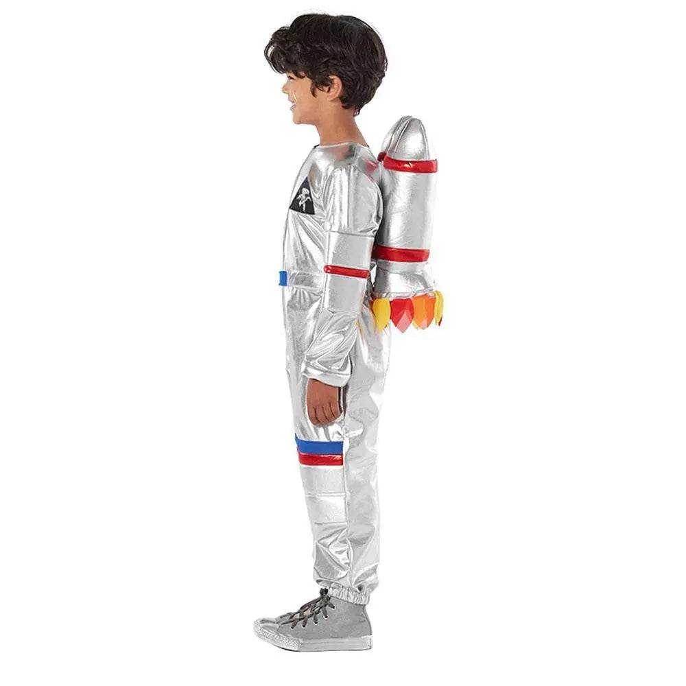 Silver Space Suit Costume Astronaut Pilot Cosplay and Performance Outfit - Azufun