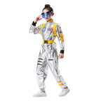 Space Suit Astronaut Couples Costume Carnival Halloween For Kids Girls Boys - Azufun