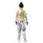 Space Suit Astronaut Couples Costume Carnival Halloween For Kids Girls Boys - Azufun