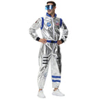 Space Suit Astronaut Couples Costume Carnival Halloween For Women Men - Azufun