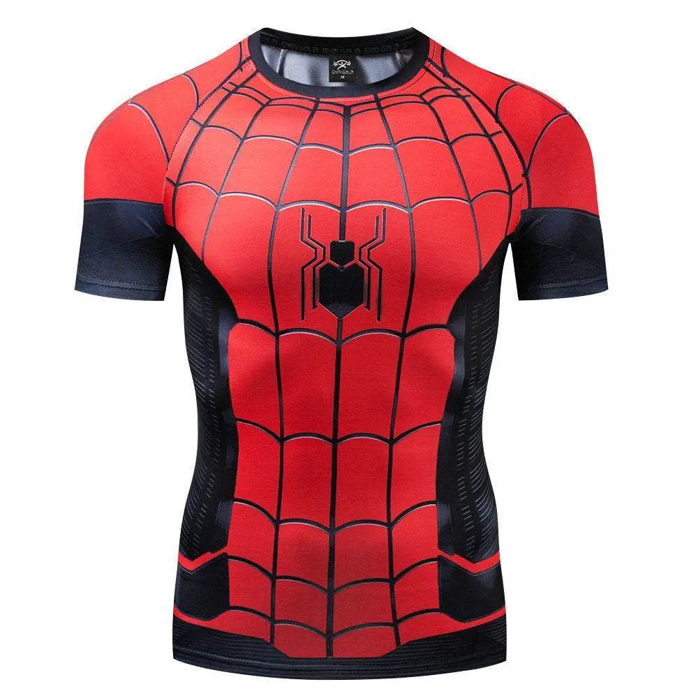 Spider-Man Far From Home Halloween Cosplay Costume Tight T-shirt - Azufun