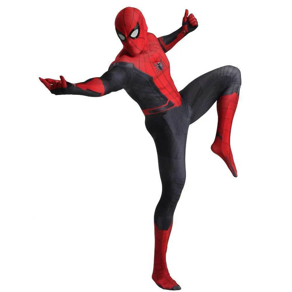 Spider-Man Far From Home Peter B Parker Cosplay Costume Halloween Outfits Bodysuit For Adult Kids - Azufun