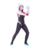 Spider-Man Women Gwen Stacy Cosplay Costume Zentai Jumpsuit Adult Kids - Azufun