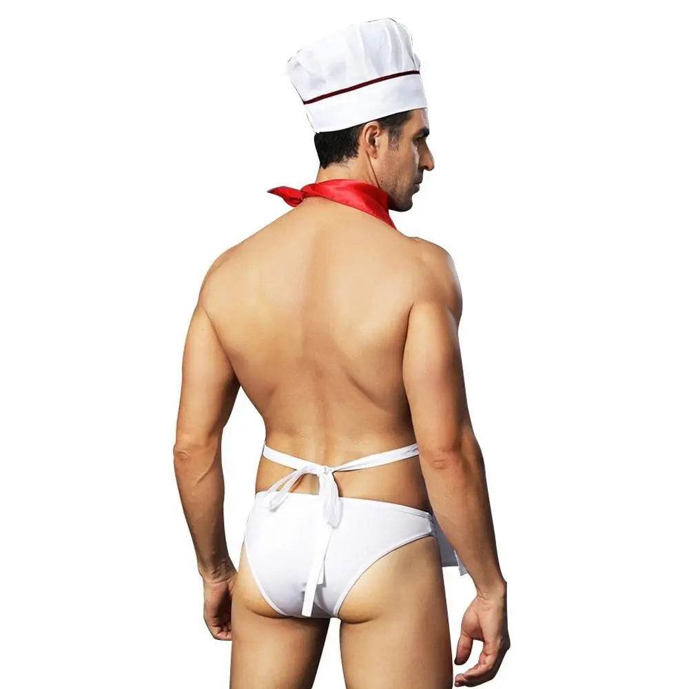Stag Do Party Fancy Dress Costume Chef Servant For Men - Azufun