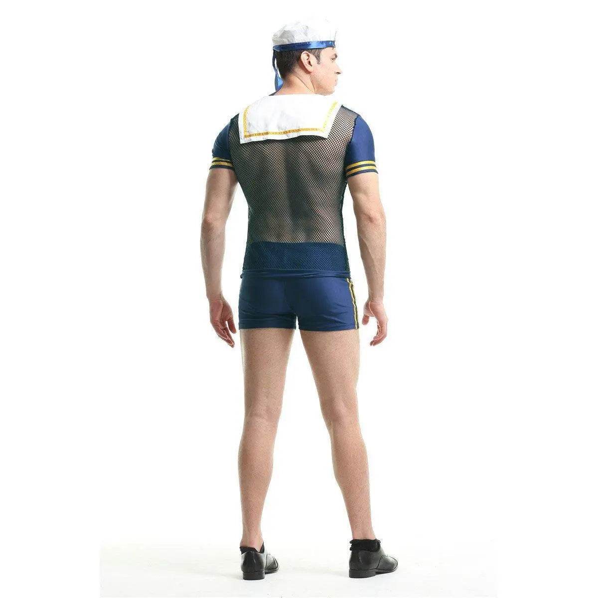 Stag Do Party Fancy Dress Costume Navy Sailor For Men - Azufun