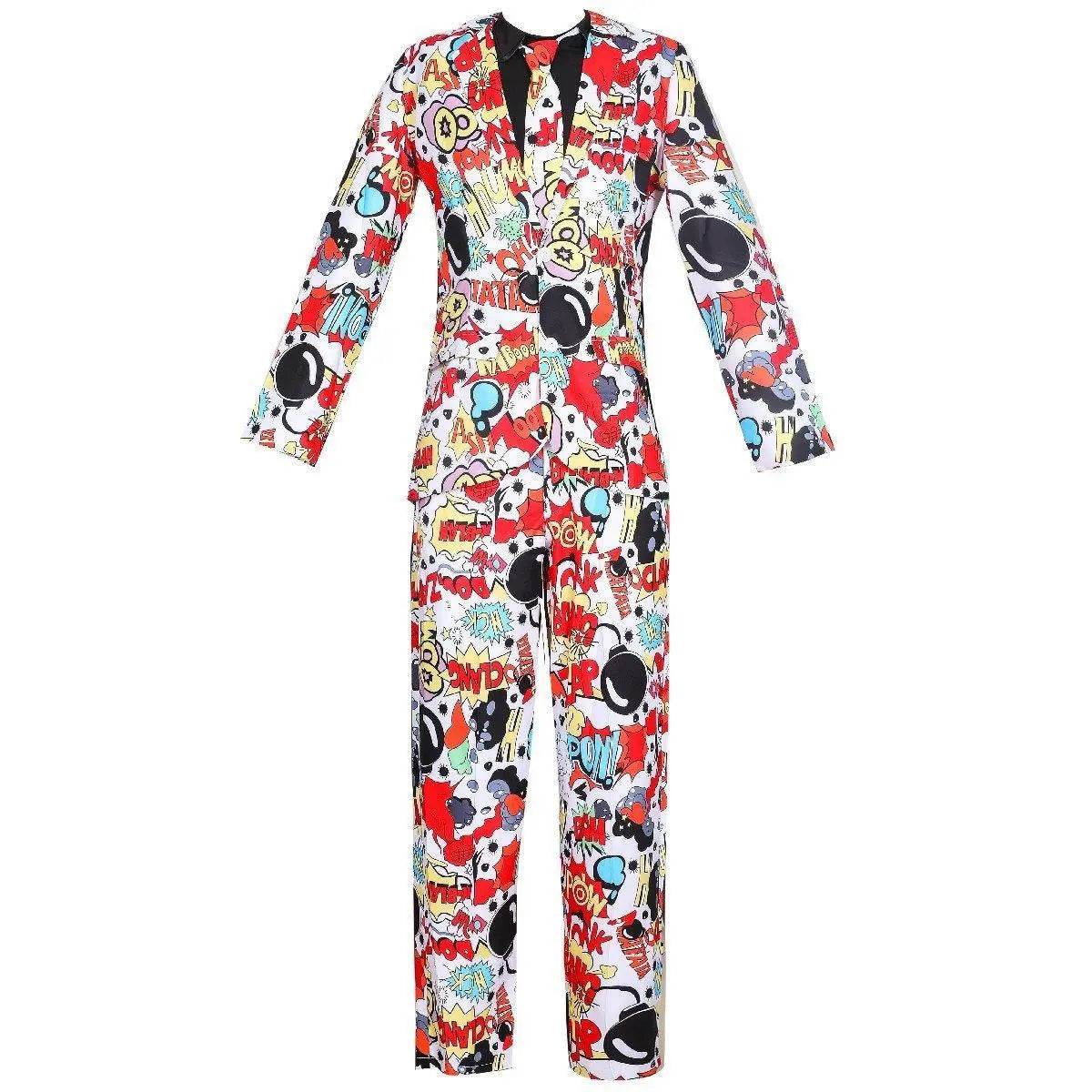 Stag Do Party Fancy Dress Host Printed Suit For Men - Azufun