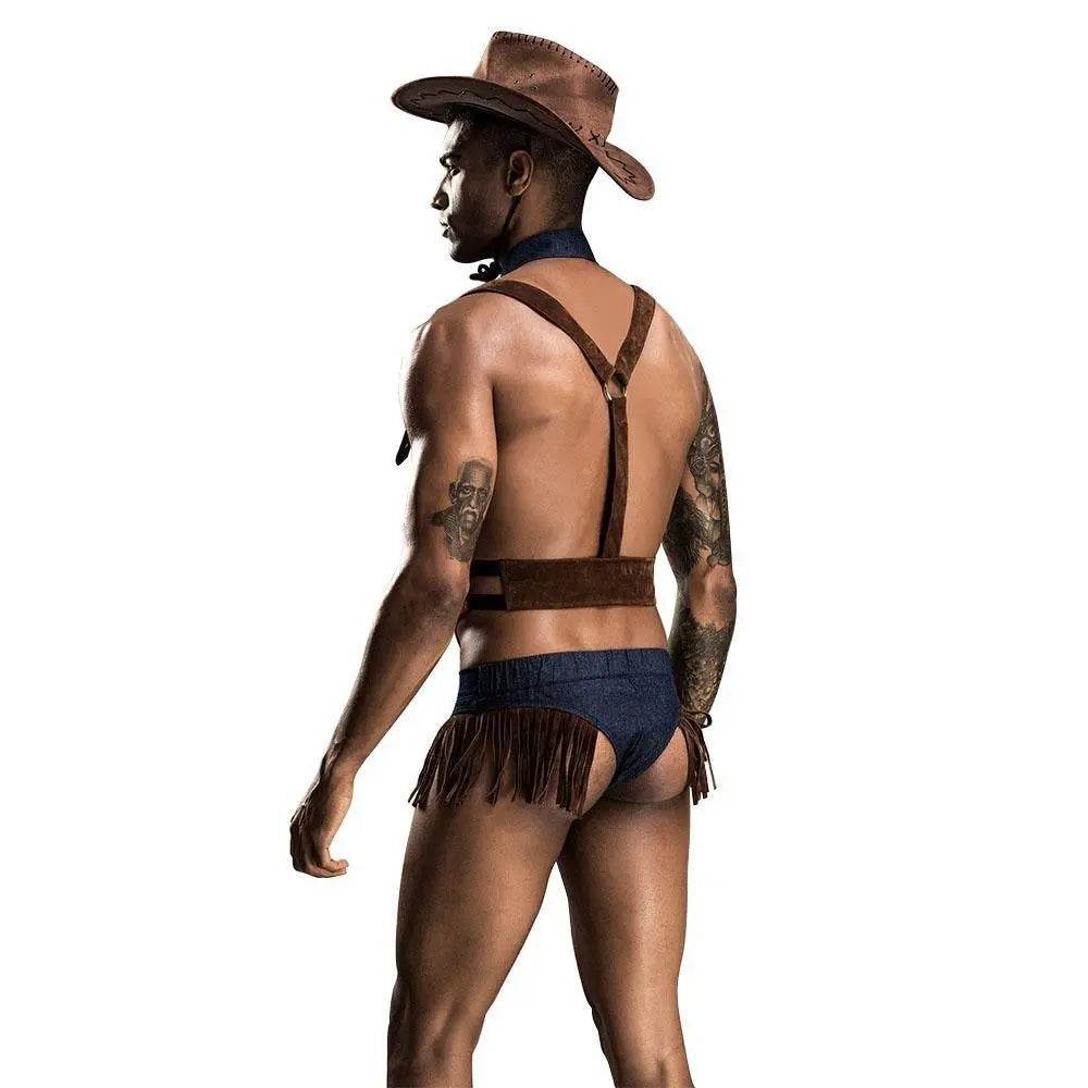 Stag do Cowboy Party Costume Night Club Uniform Adult - Azufun