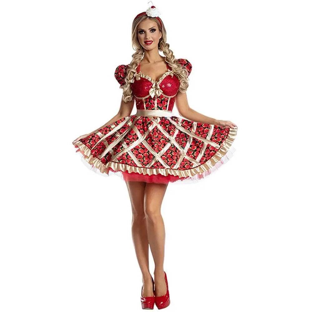 Strawberry Costume Women Dress - Azufun