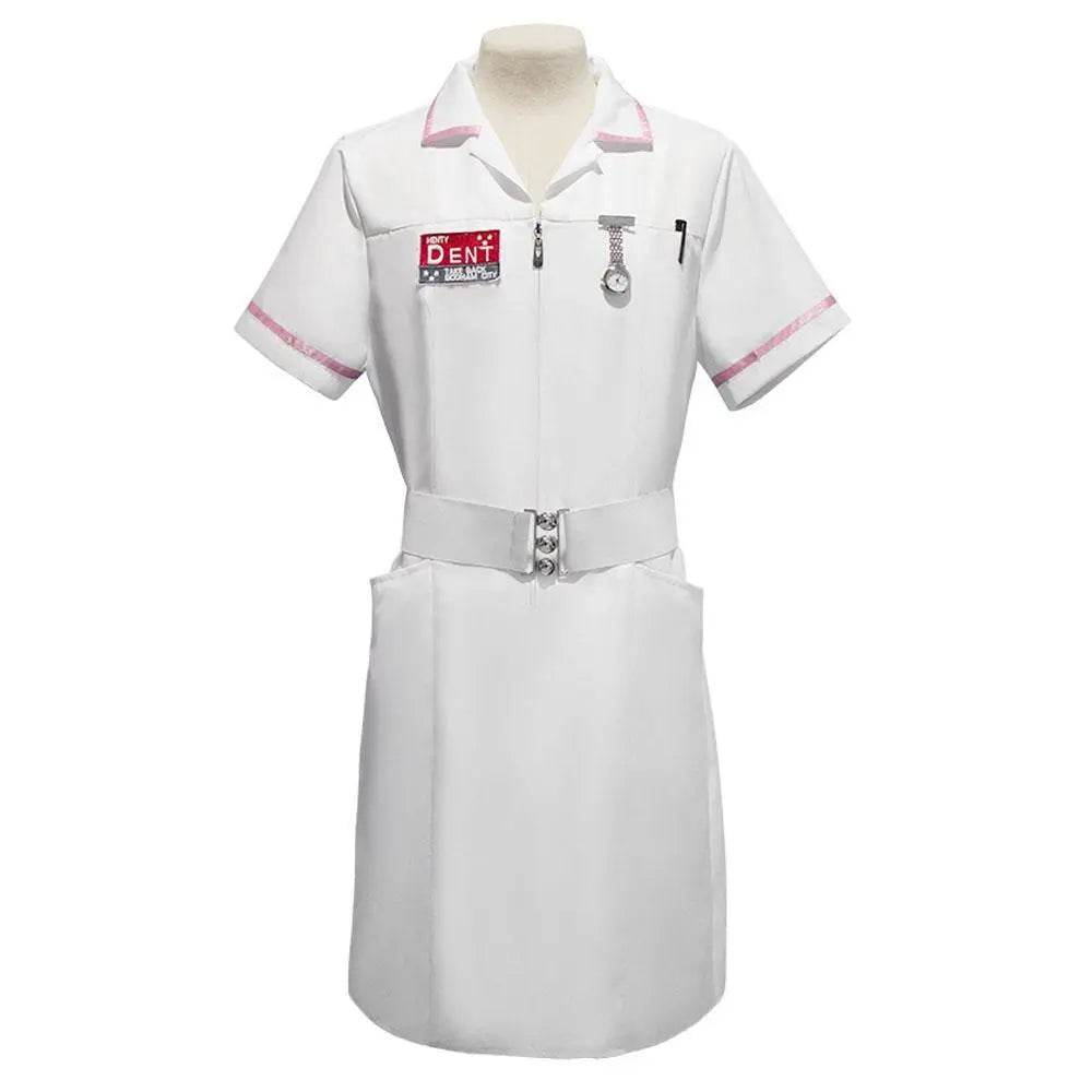 The Dark Knight Joker Cosplay Costume Nurse Uniform Set Adult Halloween Dress Set - Azufun