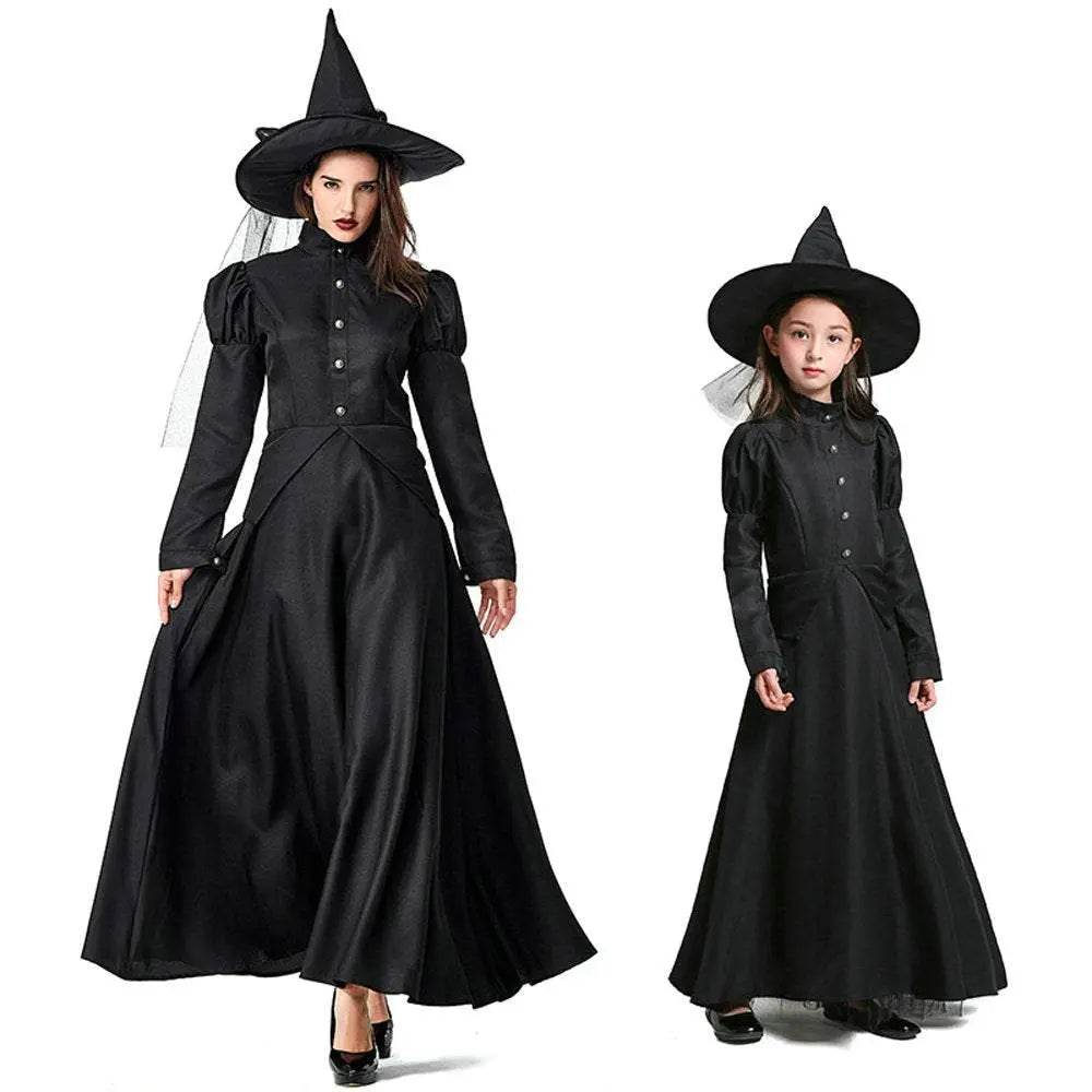 The Wizard of Oz Halloween Party Witch Family Matching Cosplay Costume - Azufun