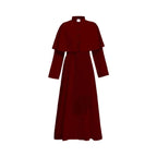 Unisex Men Solid Long Father Vicar Fancy Medieval Priest Costumes Cosplay Party Props - Azufun