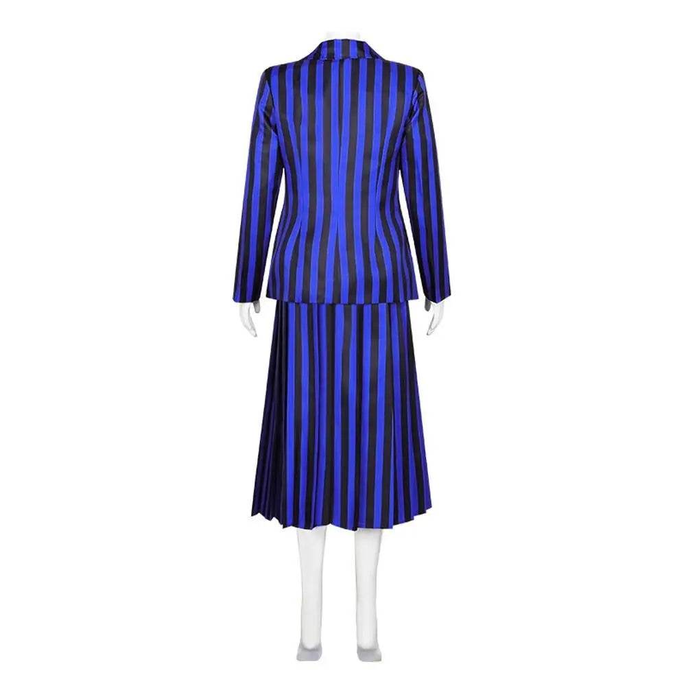 Wednesday Costume The Addams Family Cosplay Costumes Skirt Suit For Women - Azufun