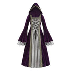 Womens Medieval Renaissance Costume Plus Size Medieval Role Play Dress - Azufun