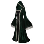 Womens Medieval Renaissance Costume Plus Size Medieval Role Play Dress - Azufun
