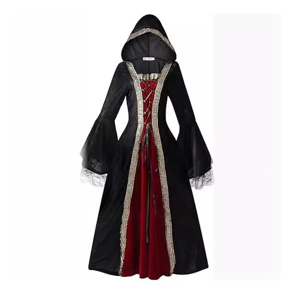 Womens Medieval Renaissance Costume Plus Size Medieval Role Play Dress - Azufun