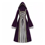 Womens Medieval Renaissance Costume Plus Size Medieval Role Play Dress - Azufun