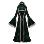 Womens Medieval Renaissance Costume Plus Size Medieval Role Play Dress - Azufun
