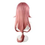 Yae Miko Wig Genshin Impact Pink side upturned cosplay long Wigs for women - Azufun
