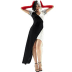 Cruella Duster Stage Costume Dress Adult Halloween Women - Azufun