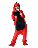 BuyAdult Red Dinosaur costume Kigurumi Onesies Pajamas Now Cheaper With 3 - 5 Days Ship - PajamasBuy