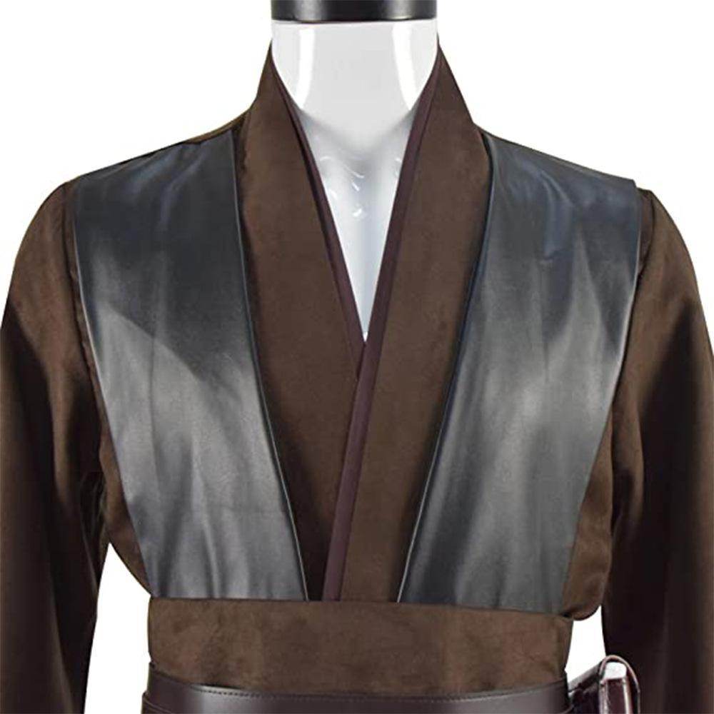 Anakin Skywalker Obi-Wan Costume Cloak Cosplay Halloween Suit - Azufun