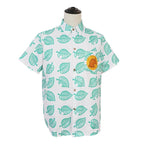 Animal Crossing Button Up Shirt Costume Cosplay Leaf Tee Shirts Top Halloween Outfit Dress Up For Adults - Azufun