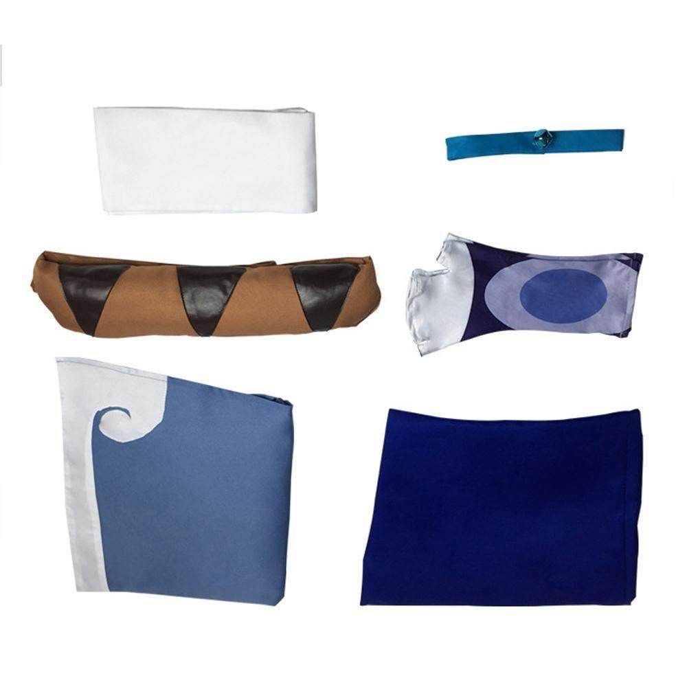 Anime Katara Avatar The Last Airbender Costume Party Carnival Cosplay Full Set - Azufun