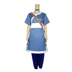 Anime Katara Avatar The Last Airbender Costume Party Carnival Cosplay Full Set - Azufun