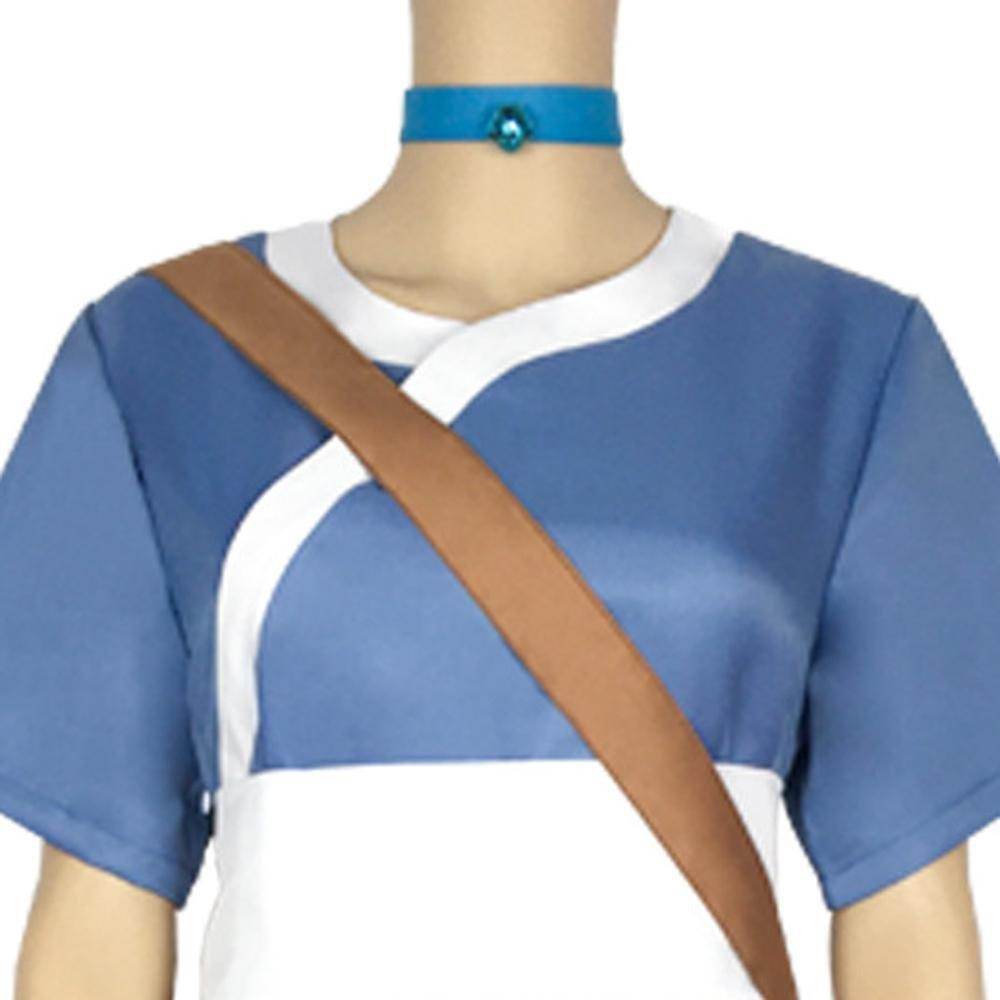 Anime Katara Avatar The Last Airbender Costume Party Carnival Cosplay Full Set - Azufun