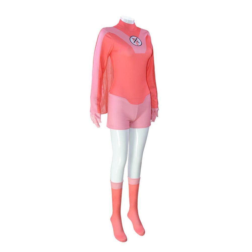 Atom Eve Invincible Costume Bodysuit Zentai Hero Cloak Cosplay - Azufun