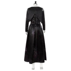 Bellatrix Lestrange Satin Dress Halloween Cosplay Costume - Azufun