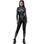 Black Peter B Parker Spider-man Cosplay Outfits Halloween Costume Women Jumpsuit - Azufun