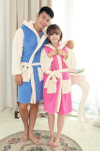 Blue Stitch Winter Warm Couple Sleepwear Kigurumi Pajamas - Pajamasbuy