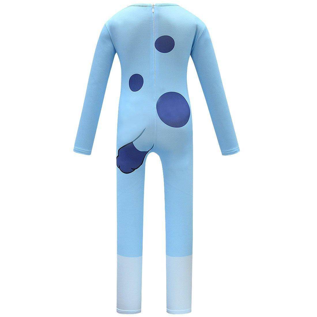 Boys Bluey Girls Bingo Dog Kids Halloween Cosplay Party jumpsuit Onesie Costume - Azufun